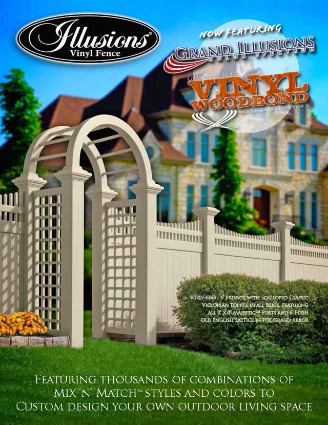 Illusions Vinyl Fence brochure cover
